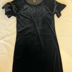 Worthington Black Velvet Dress